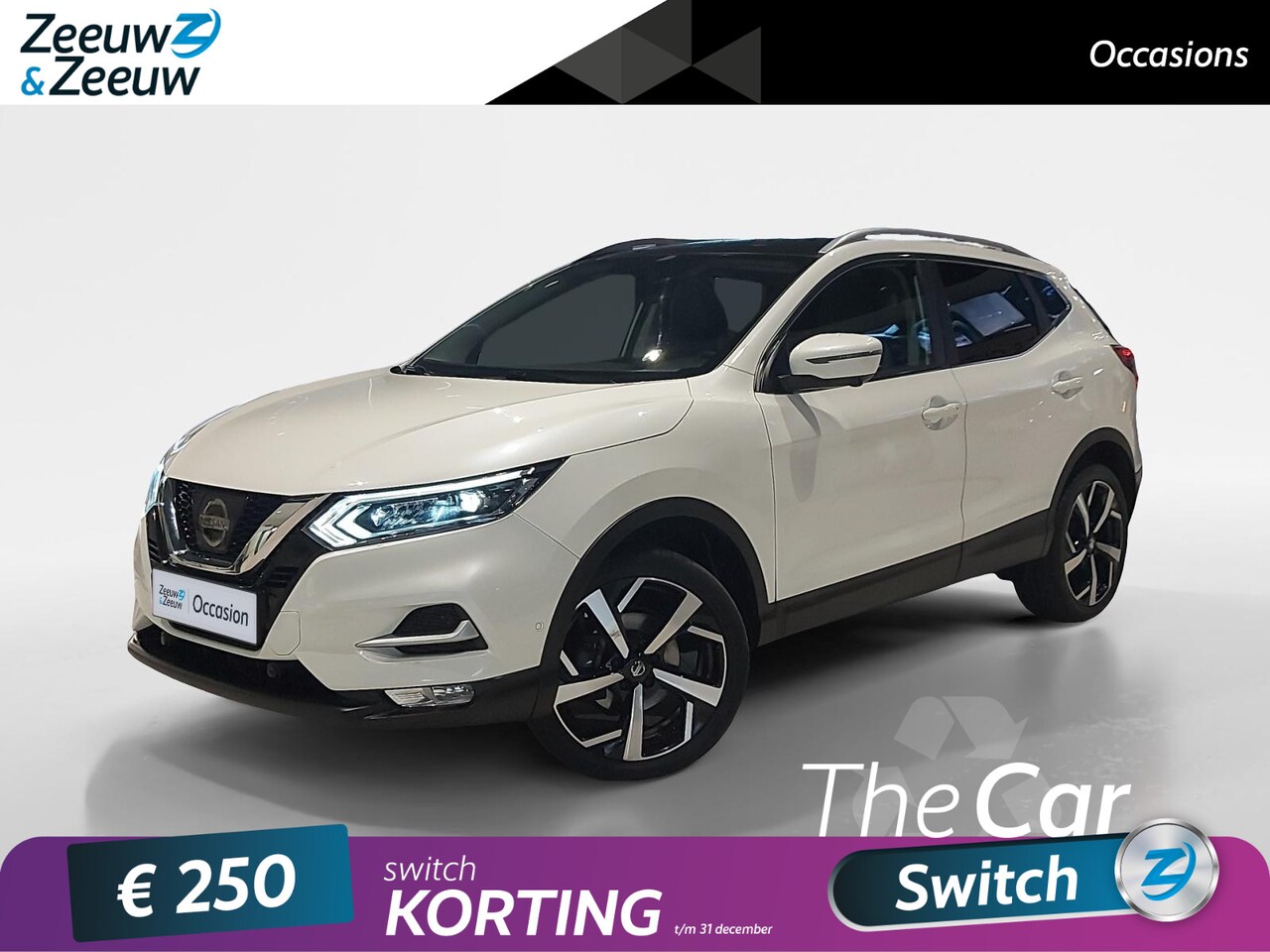 Nissan Qashqai - 1.2 Tekna | Panorama dak | 360-Camera | parkeersensoren | Dodehoek detectie| Afneembare tr - AutoWereld.nl