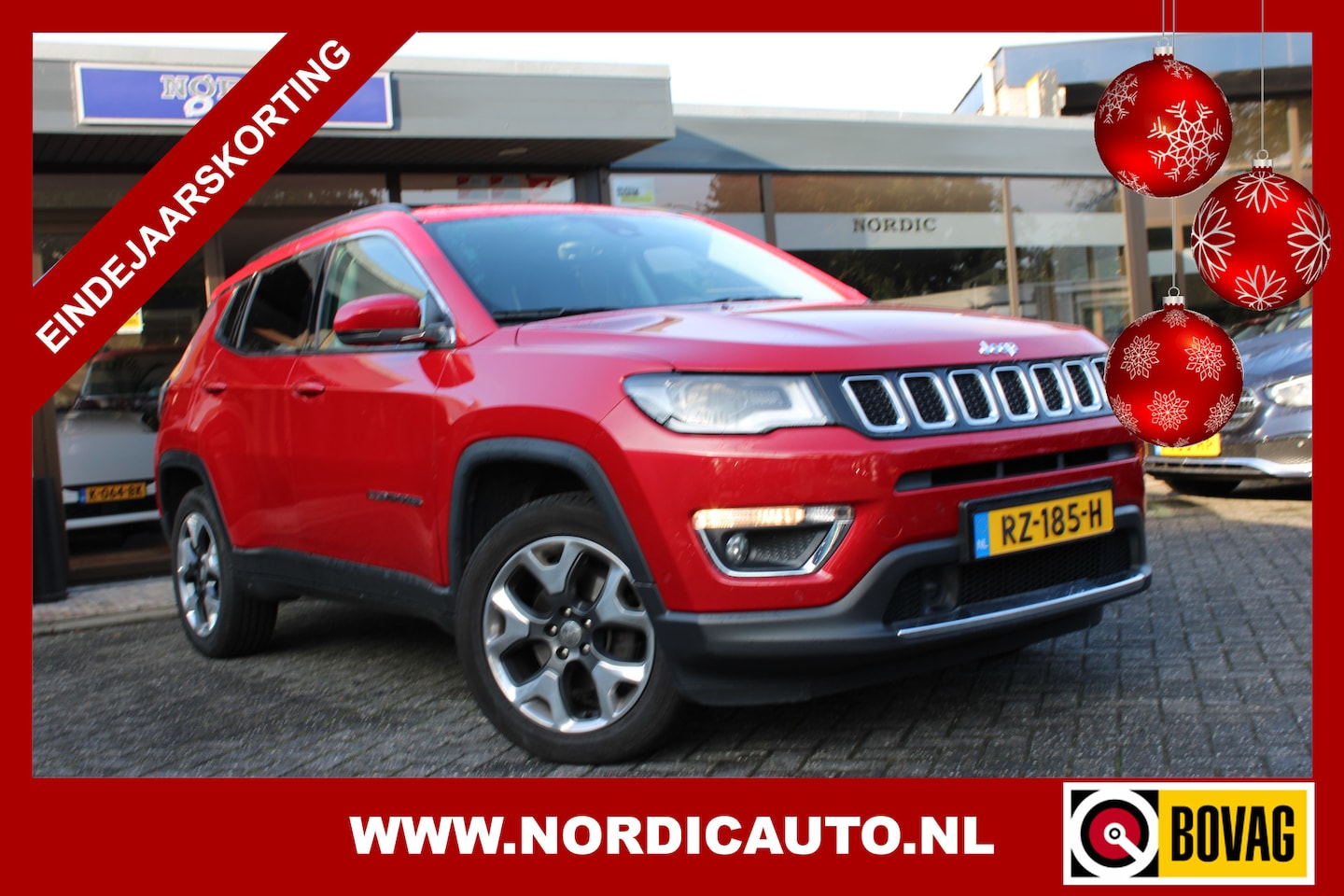 Jeep Compass - 1.4 LIMITED 4X4 AUTOMAAT / NAVIGATIE- CAMERA- TREKHAAK- - AutoWereld.nl