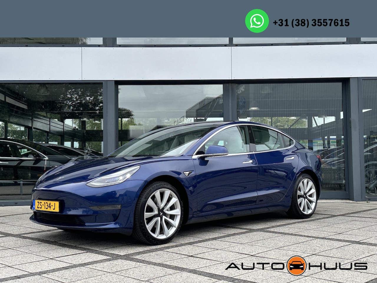 Tesla Model 3 - Range Plus Autopilot Panorama White Leder 19inch - AutoWereld.nl