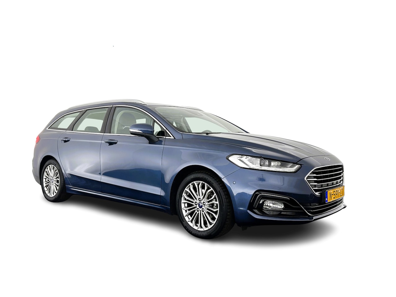 Ford Mondeo Wagon - 2.0 IVCT HEV Titanium (INCL-BTW) Aut. *FULL-LEATHER | ADAPTIVE-CRUISE | FULL-LED | BLIND-S - AutoWereld.nl