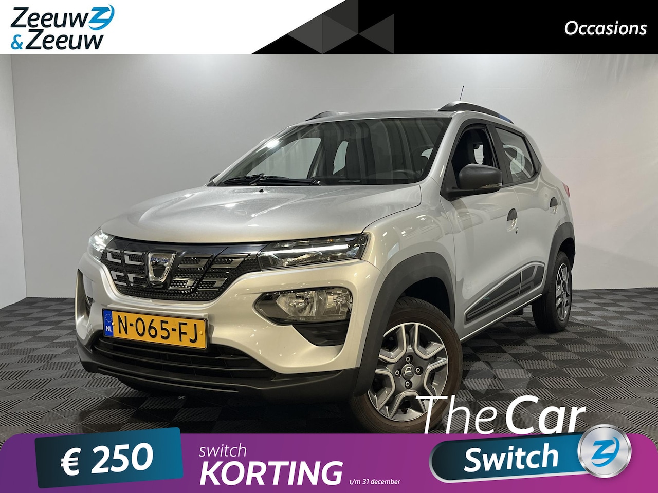 Dacia Spring - Business 27 kWh Automaat | 1e eigenaar | Navi | Camera | Bluetooth | Airco | Leder | Elekt - AutoWereld.nl