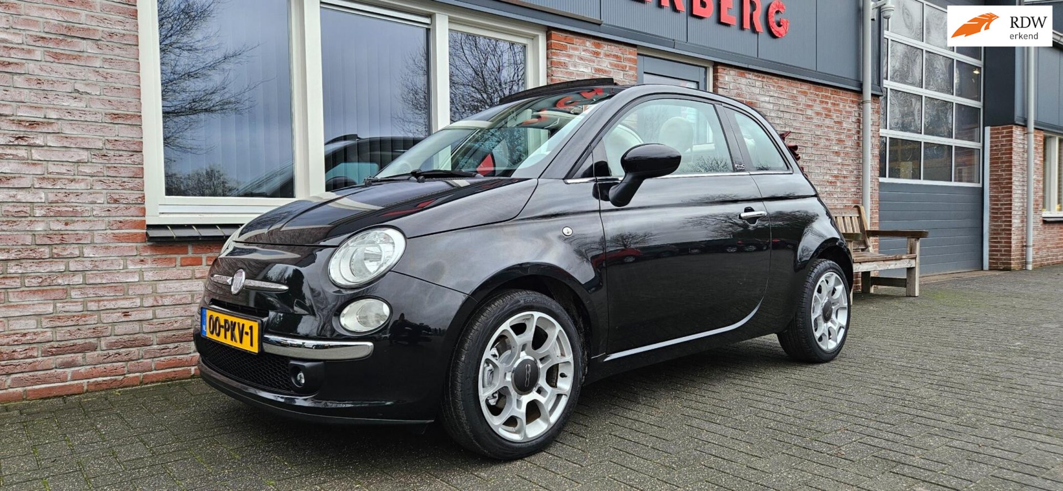 Fiat 500 C - 0.9 TwinAir Lounge Cabrio! Leuke/Nette Auto! Airco! PDC! - AutoWereld.nl