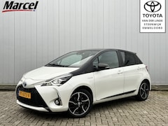 Toyota Yaris - 1.5 Hybrid Bi-Tone NL Auto Trekhaak Navi Clima Cruise Dealer Onderhouden