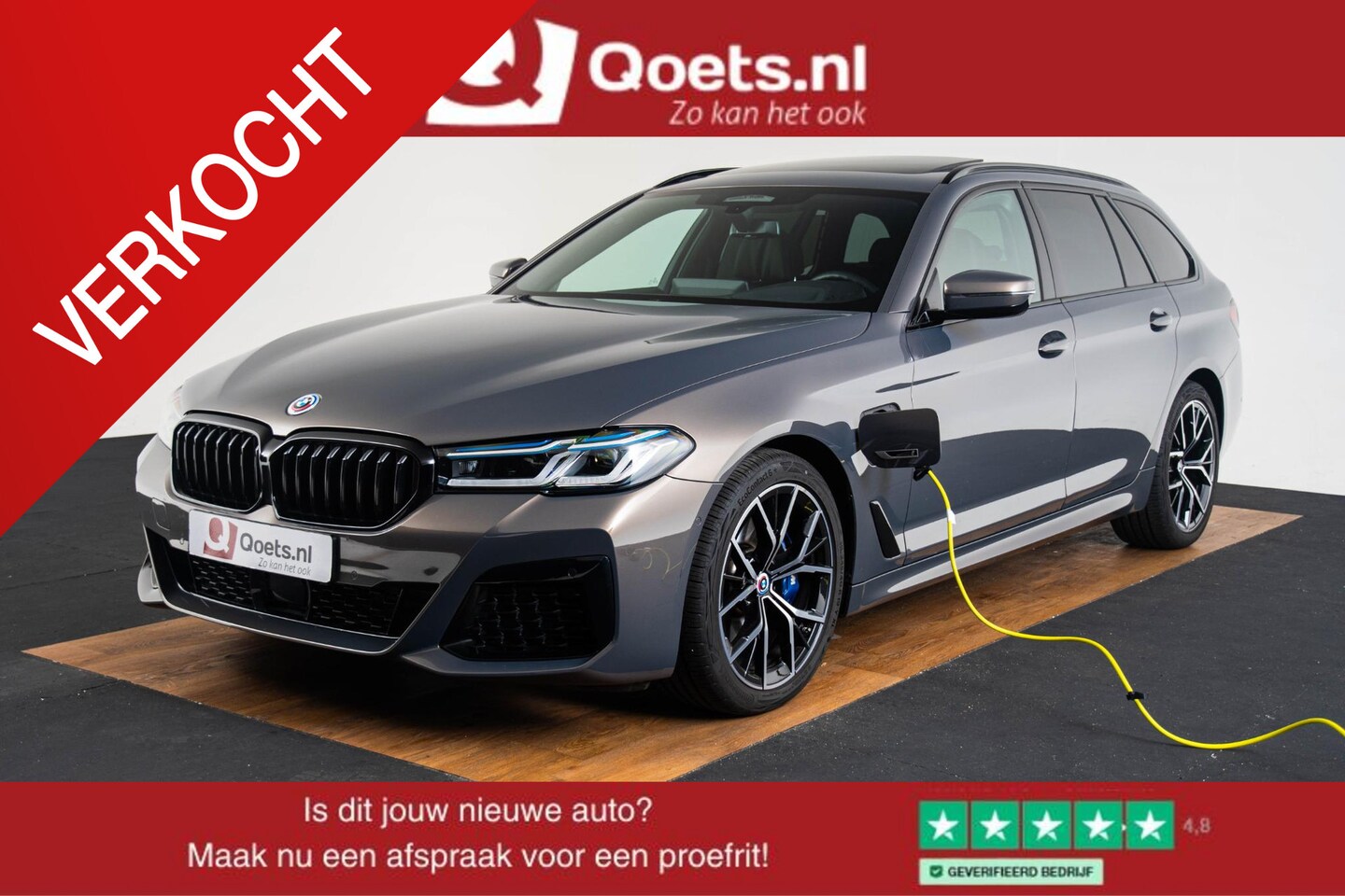 BMW 5-serie Touring - 530e xDrive Business Edition Plus M Sport - Trekhaak - Panoramadak - Stoelventilatie - Act - AutoWereld.nl