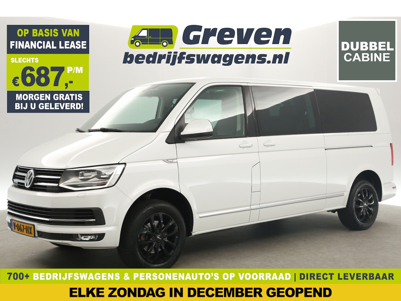 Volkswagen Transporter Caravelle - 2.0 TDI L2H1 | Marge |150PK Dubbele Cabine DSG Automaat 5 Persoons 2xSchuifdeur Airco Crui - AutoWereld.nl