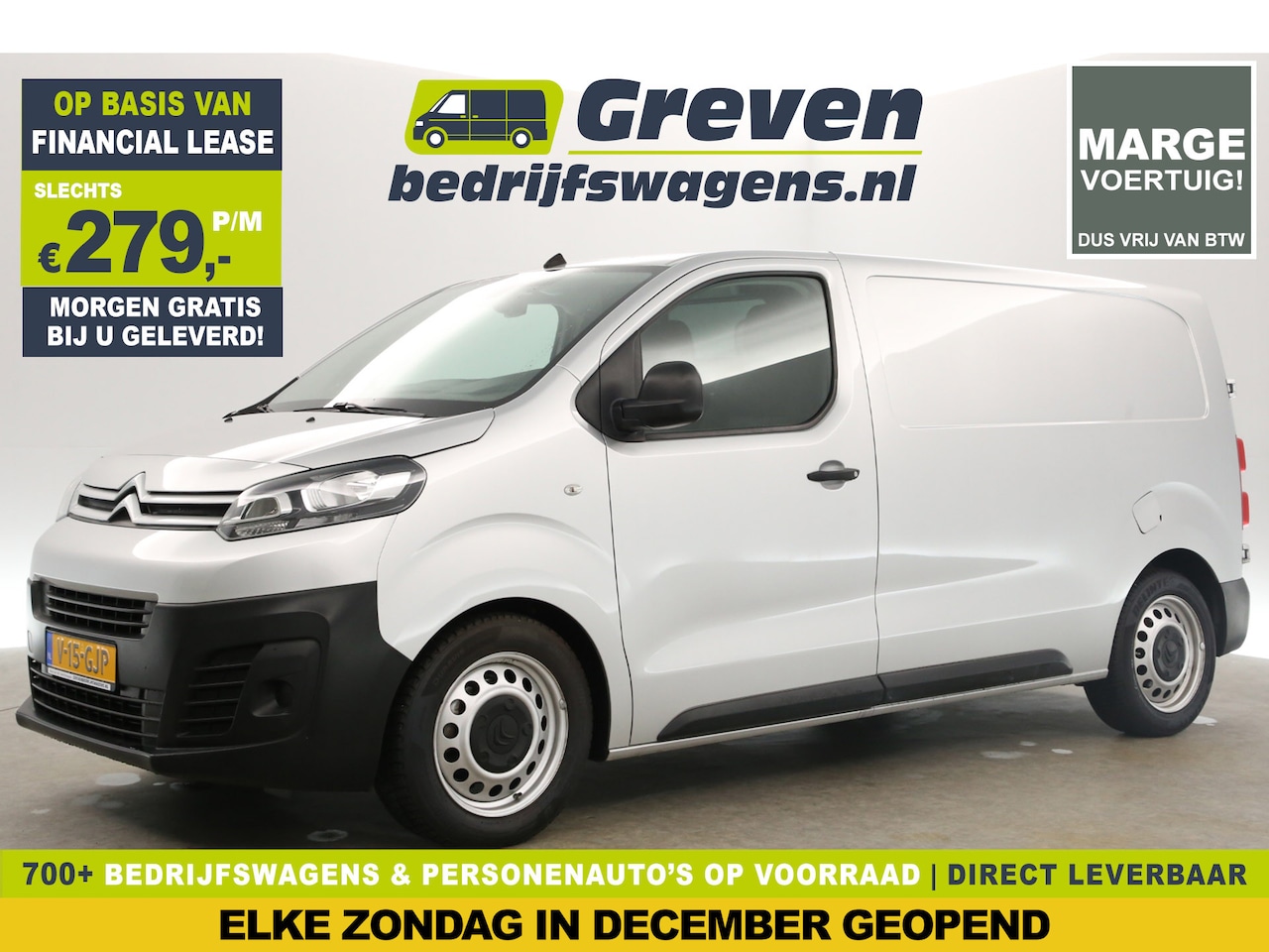 Citroën Jumpy - 1.6 BlueHDI L2H1 | Marge | Airco Cruise Carplay Navi PDC Schuifdeur Elektrpakket - AutoWereld.nl