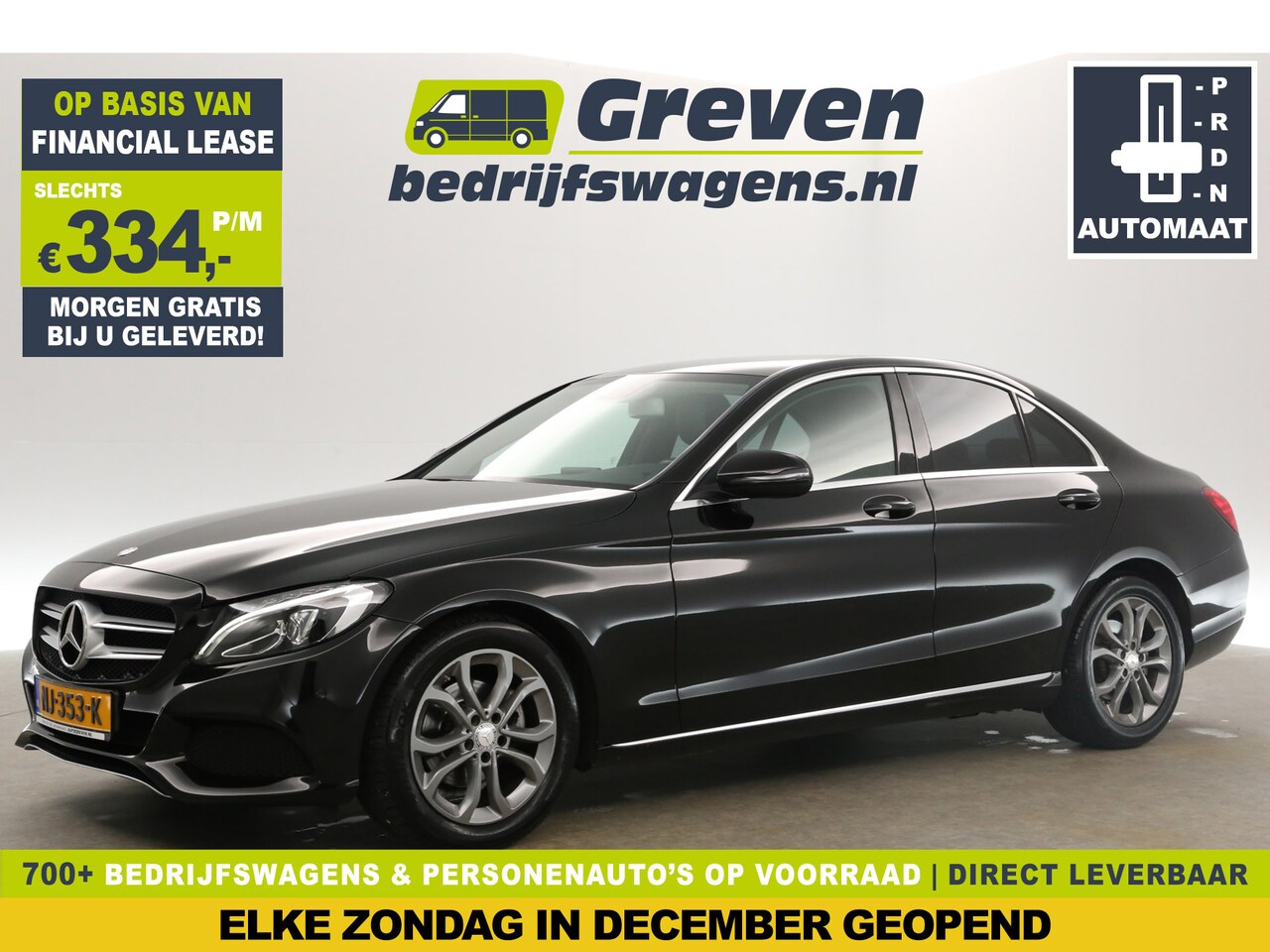 Mercedes-Benz C-klasse - 180 AMG 157PK Automaat Clima Cruise Navi PDC LED Stoelverwarming 17''LMV - AutoWereld.nl