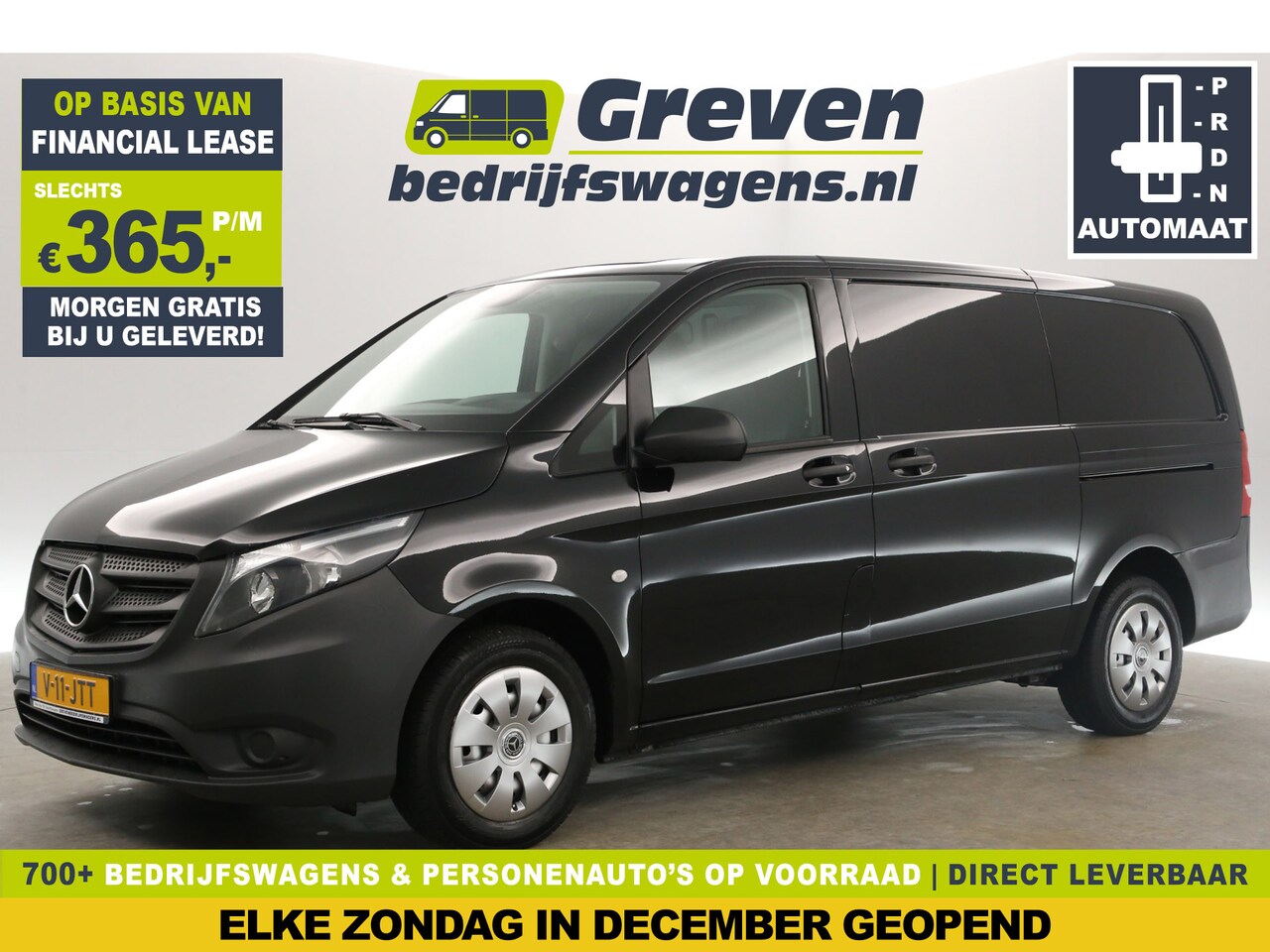 Mercedes-Benz Vito - 114 CDI Lang Automaat Airco Cruise 3 Persoons 2xSchuifdeur Stoelverwarming Trekhaak - AutoWereld.nl