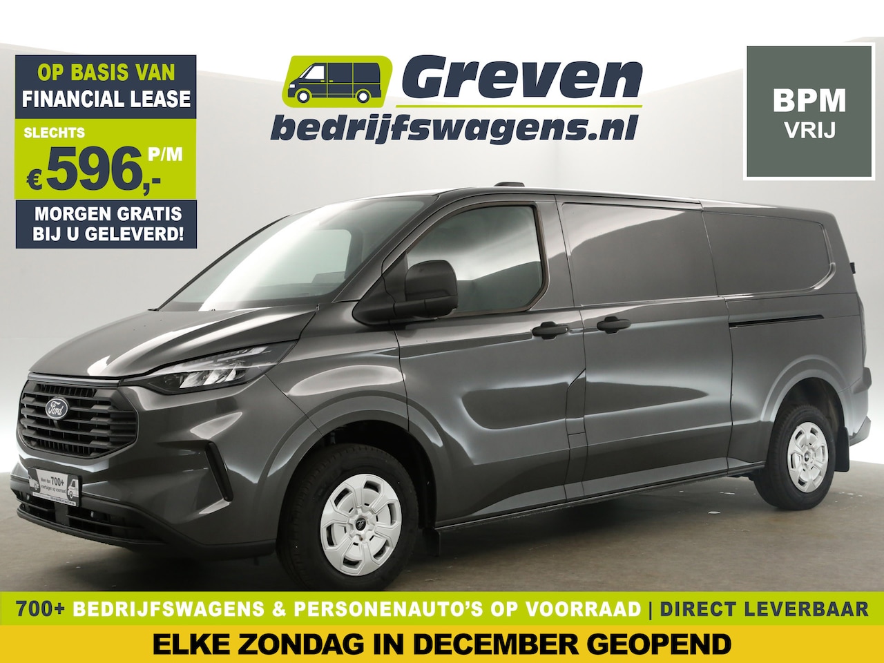 Ford Transit Custom - L2H1 NIEUW | BPM VRIJ | Automaat Airco Camera Cruise Carplay 2xSchuifdeur PDC LED 3 Persoo - AutoWereld.nl