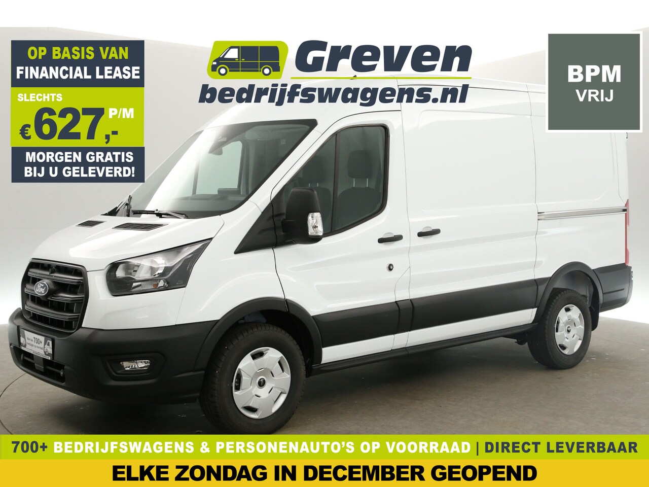 Ford Transit - L2H2 NIEUW | 165PK | BPM Vrij | Automaat Airco Camera Carplay 2xSchuifdeur Cruise PDC 3 Pe - AutoWereld.nl