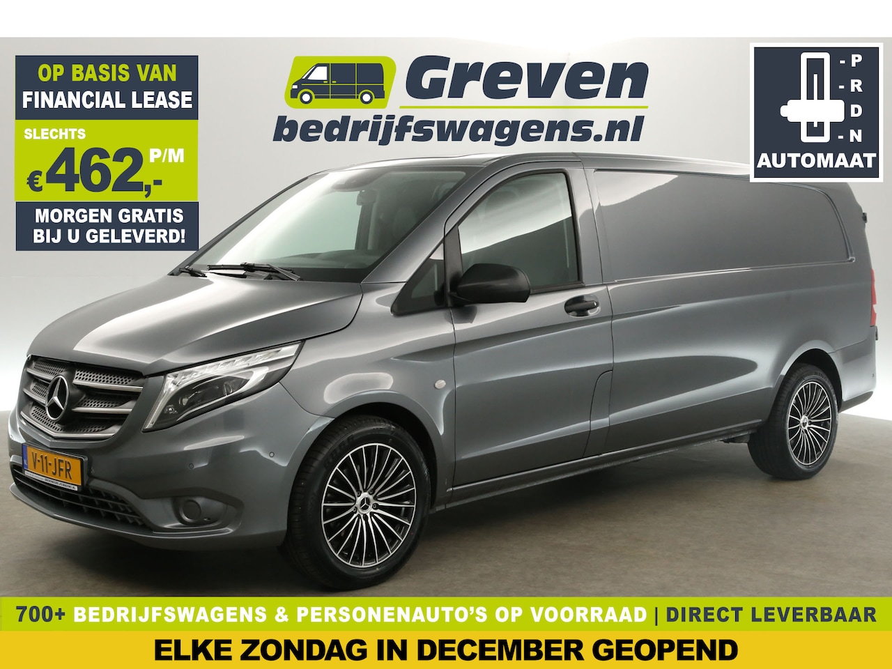 Mercedes-Benz Vito - 114 CDI Extra Lang Automaat Airco Cruise Camera Navi PDC 18"LMV 3 Persoons Elektrpakket Tr - AutoWereld.nl