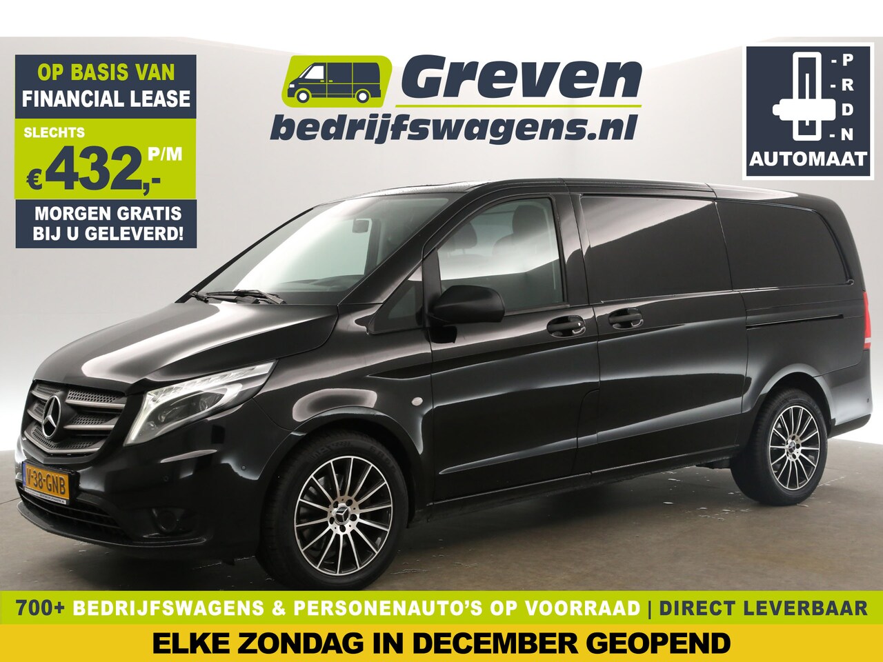 Mercedes-Benz Vito - 119 CDI Lang 191PK Automaat Airco Camera PDC Cruise 2xSchuifdeur LED Navi 18''LMV Elektrpa - AutoWereld.nl