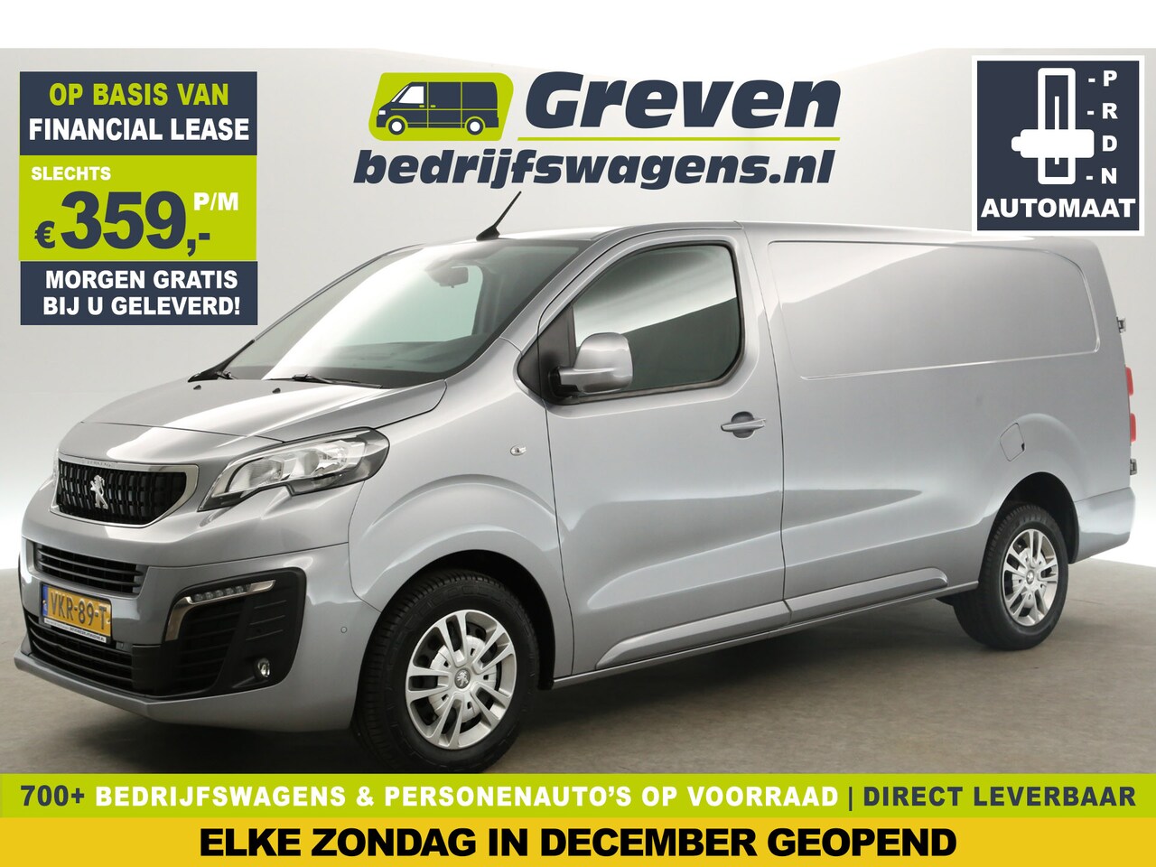 Peugeot Expert - 2.0 BlueHDI L3H1 177PK Automaat Airco 360Camera Cruise Carplay Navi PDC 3 Persoons LED Tre - AutoWereld.nl