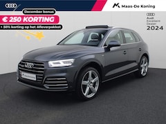 Audi Q5 - 55 TFSIe 270kW/367PK S Line · Panoramadak · Parkeersensoren + Rondom zichtcamera · Drive s