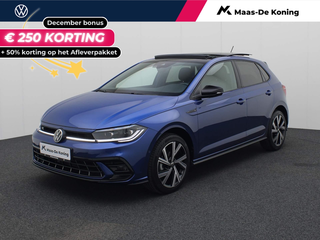 Volkswagen Polo - 1.0TSI/95PK R-Line · Panoramadak · Parkeersensoren + camera · Navigatie · Garantie tot jan - AutoWereld.nl