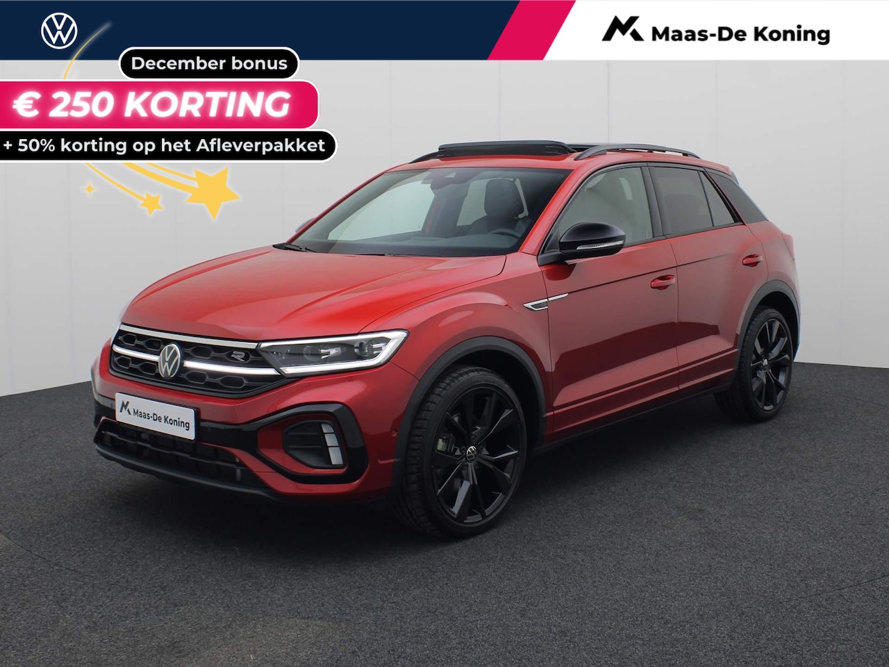 Volkswagen T-Roc - 1.5TSI/150PK R-Line Blackstyle DSG · Panoramadak · Parkeersensoren + camera · Stoelverwarm - AutoWereld.nl