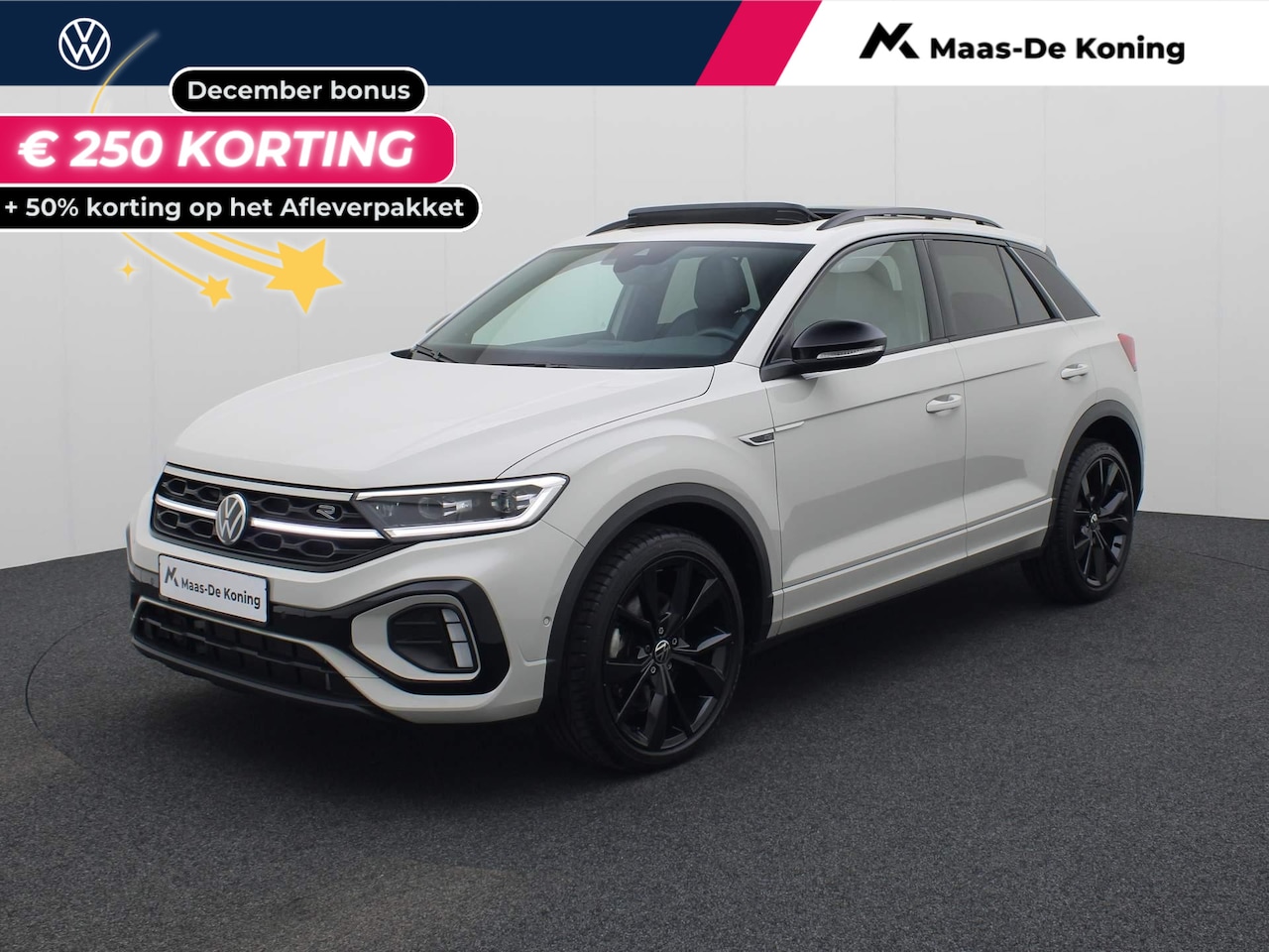 Volkswagen T-Roc - 1.5TSI/150PK R-Line Blackstylke DSG · Panoramadak · Parkeersensoren + camera · Stoelverwar - AutoWereld.nl