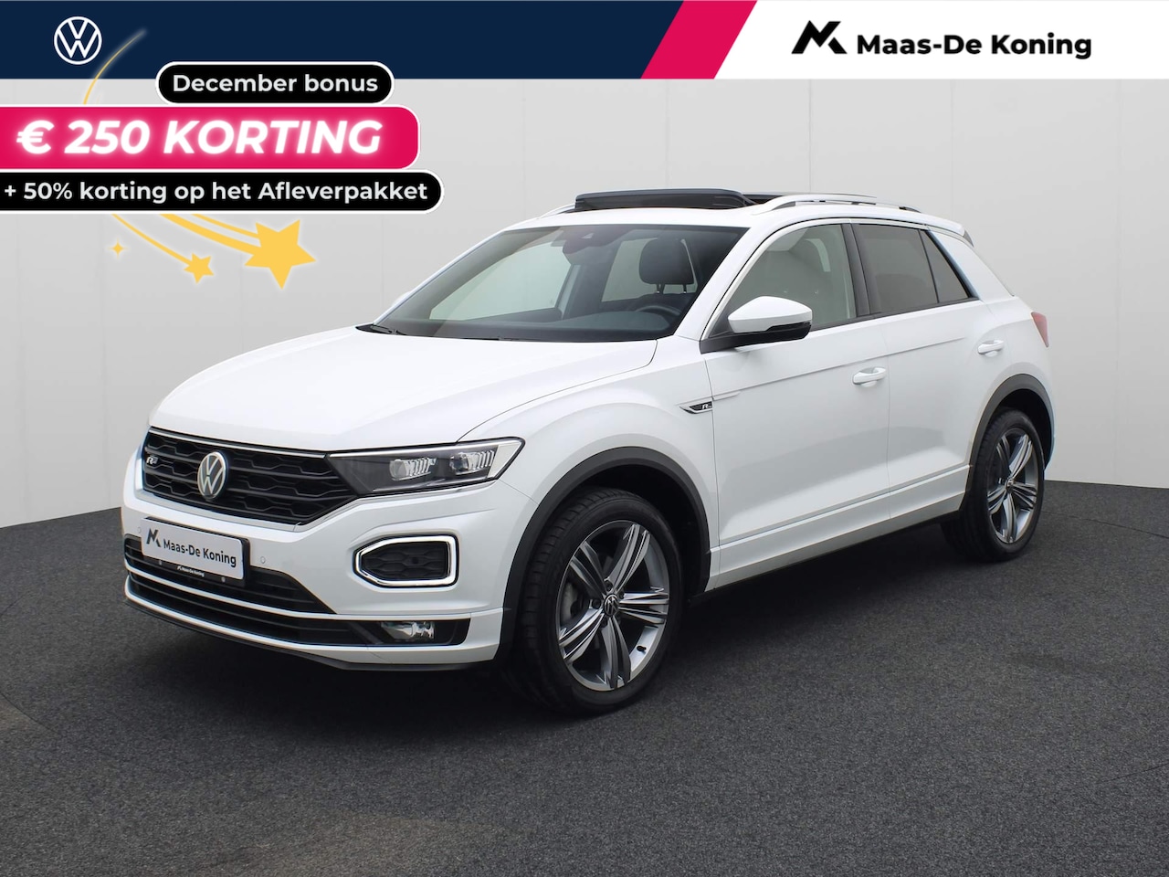 Volkswagen T-Roc - 1.5TSI/150PK Sport Business R line DSG · Panoramadak · Navigatie · Parkeersensoren + camer - AutoWereld.nl