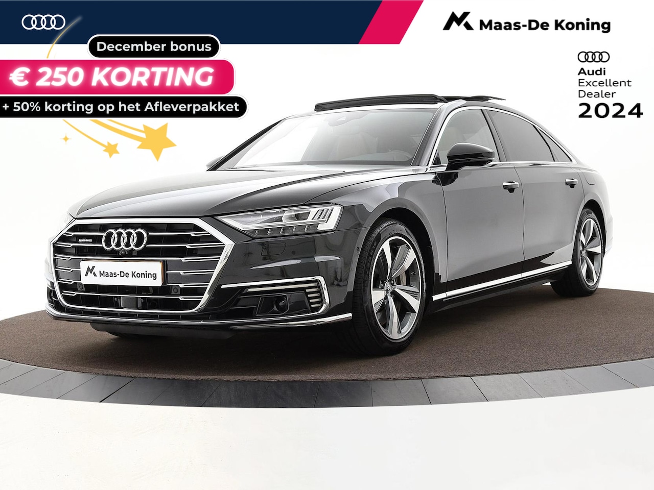 Audi A8 - 60 TFSIe 449pk Tiptronic Quattro Lang Pro Line | Luchtvering | Servosluiting | Panoramadak - AutoWereld.nl