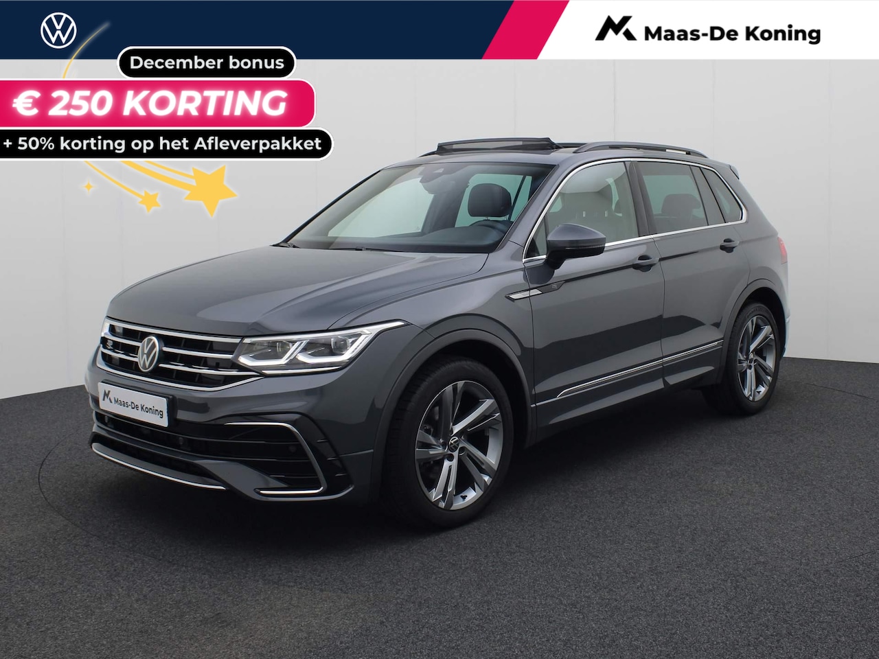 Volkswagen Tiguan - 1.5TSI/150PK R-Line Business+ · Panoramadak · Parkeersensoren + camera · Stoel-&stuurverwa - AutoWereld.nl