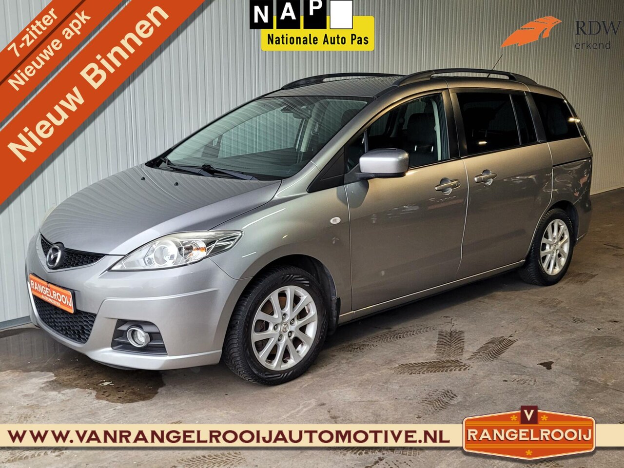 Mazda 5 - 2.0 Katano 7p, clima, cruise, stoelverw., trekhaak, schuifdeuren - AutoWereld.nl