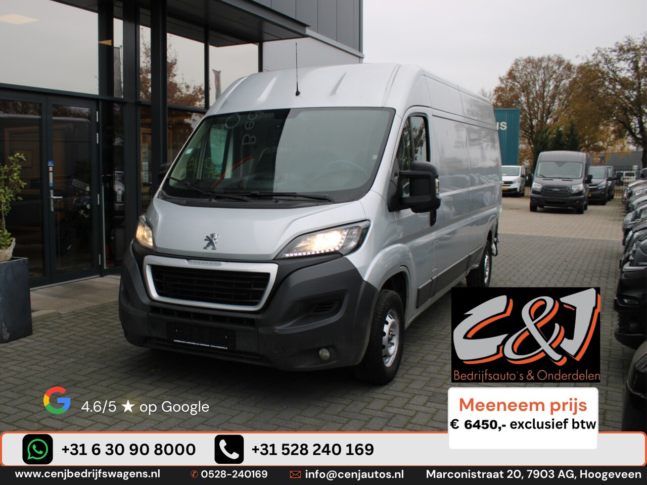 Peugeot Boxer - 335 2.2 HDI L3H2 XR airco navi cruise achterschade 6450,- ex btw - AutoWereld.nl