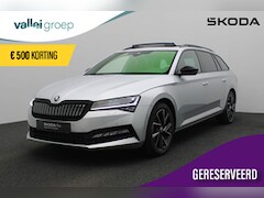 Skoda Superb Combi - 1.4 TSI 218PK DSG iV Sportline Business | Pano | Trekhaak | Matrix LED | Leder/alcantara |