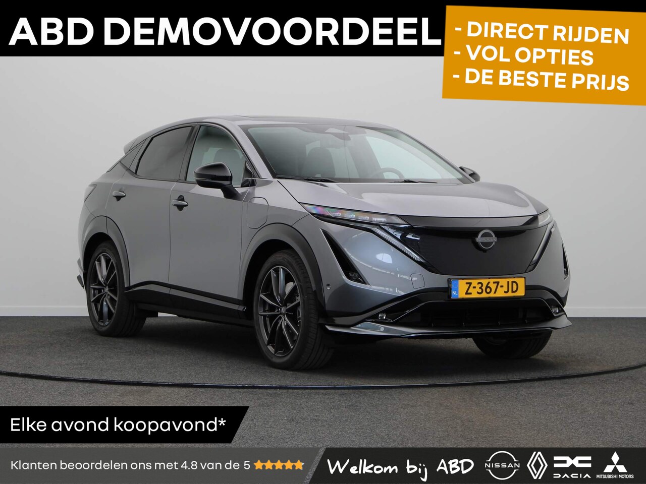 Nissan Ariya - e-4ORCE Nismo Edition 91 kWh | Trekhaak 1500kg geremd | Stoel, Stuur en voorruitverwarming - AutoWereld.nl