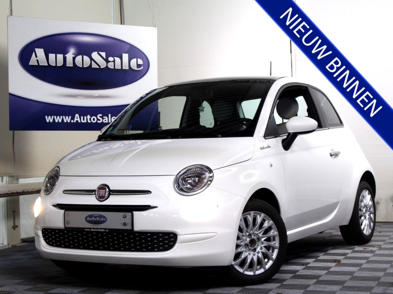 Fiat 500 - 1.0 Hybrid Dolcevita 1eEIG PANO CARPLAY DAB LEDER CRUISE '22 - AutoWereld.nl