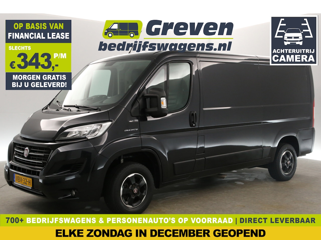 Fiat Ducato - 2.3 MultiJet L2H1 Airco Cruise Camera Navi 3 Persoons 15"LMV PDC Elektrpakket Trekhaak - AutoWereld.nl