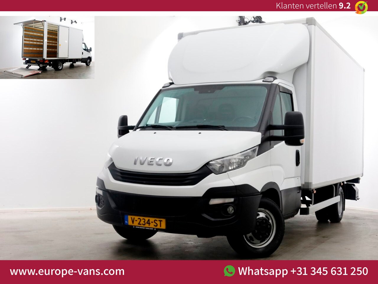 Iveco Daily - 35C16 160pk E6 XXL Bakwagen met laadklep en zijdeur L445cm 10-2018 - AutoWereld.nl