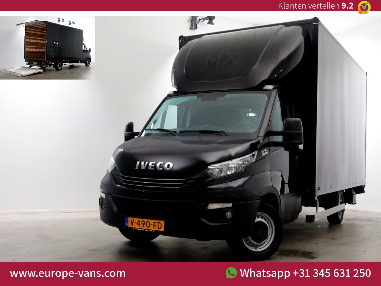 Iveco Daily - 35S16 155pk E6 HiMatic Automaat XXL Bakwagen met laadklep Extra Hoog 243cm 03-2017 - AutoWereld.nl