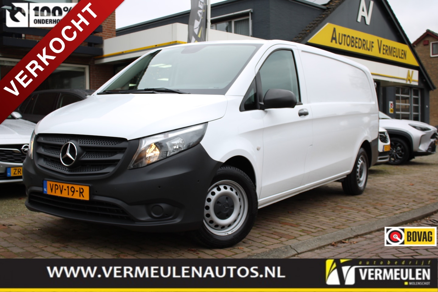 Mercedes-Benz Vito - 116CDI XL 163PK + Airco/ Navi/ CarPlay/ Camera/ Cruise/ Trekhaak/ NL auto - AutoWereld.nl