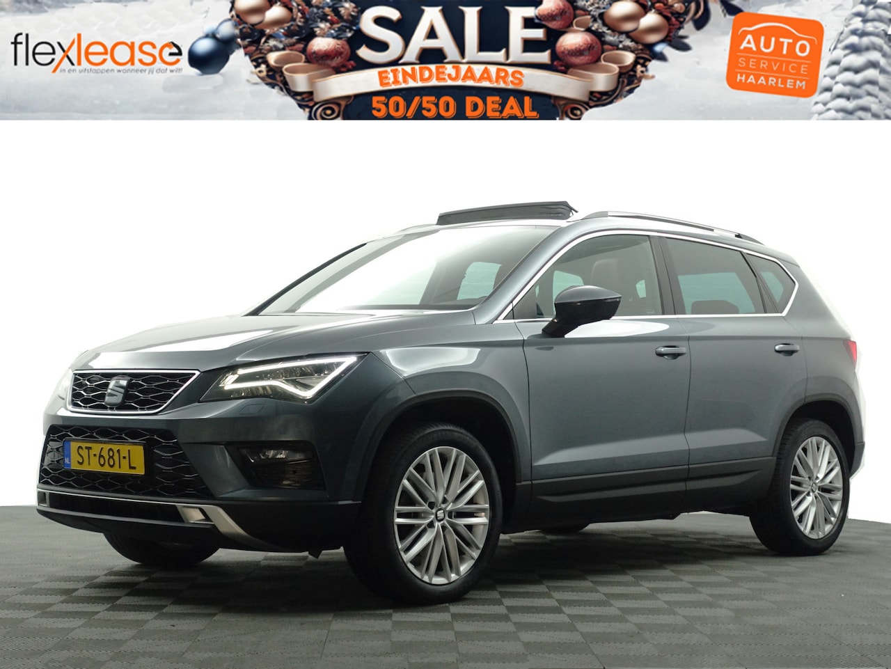 Seat Ateca - 1.5 TSI Xcellence Aut- Standkachel, Panodak, Sfeerverlichting, Xenon Led, Dynamic Select, - AutoWereld.nl