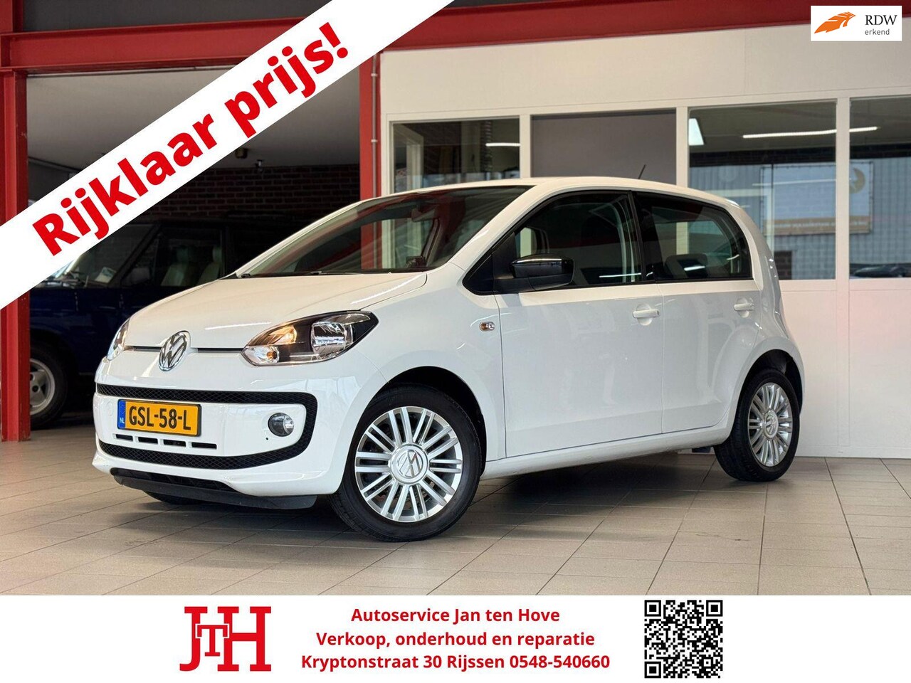 Volkswagen Up! - 1.0 up! Cup up! Edition BlueMotion*Cup uitvoering*Navi*Bluetooth*Stoelverwarming* - AutoWereld.nl