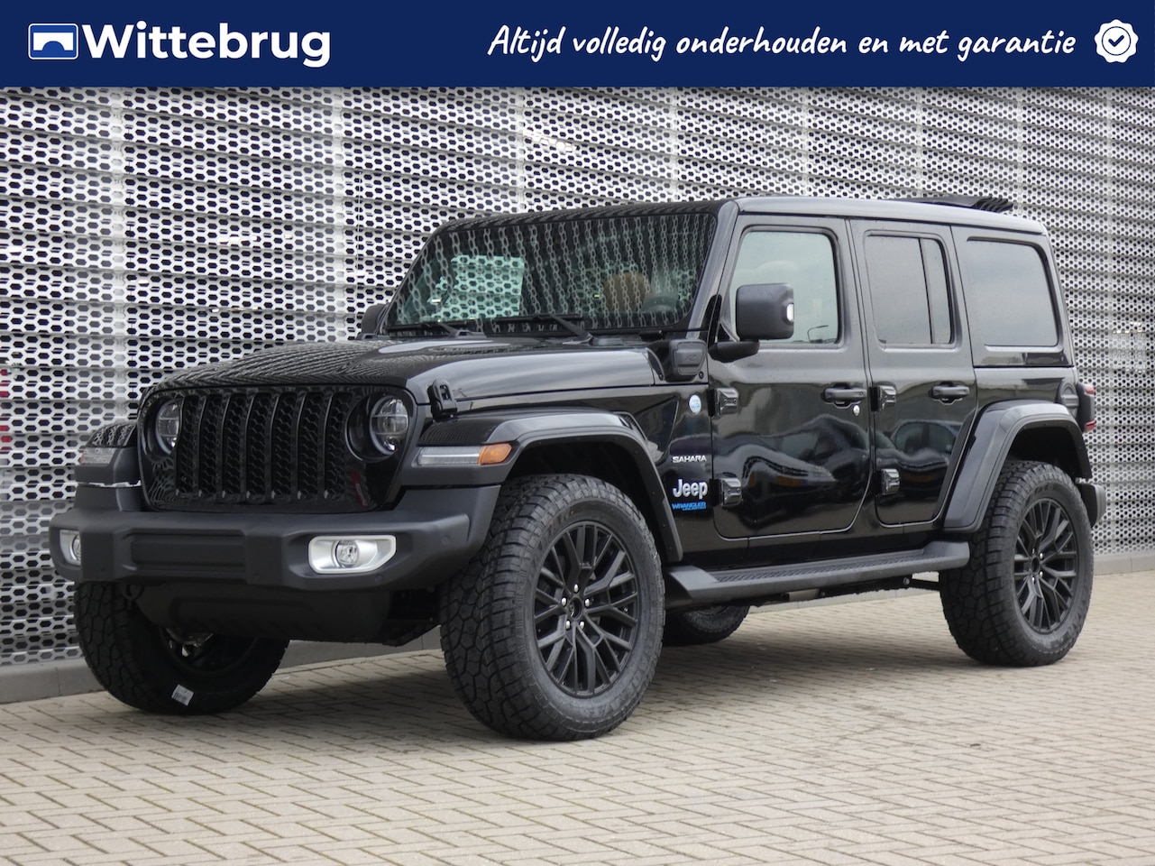 Jeep Wrangler Unlimited - 4xe 380 Sahara CABRIO & BRUIN LEER & 20 INCH ! SPECIAL EDITION ! - AutoWereld.nl