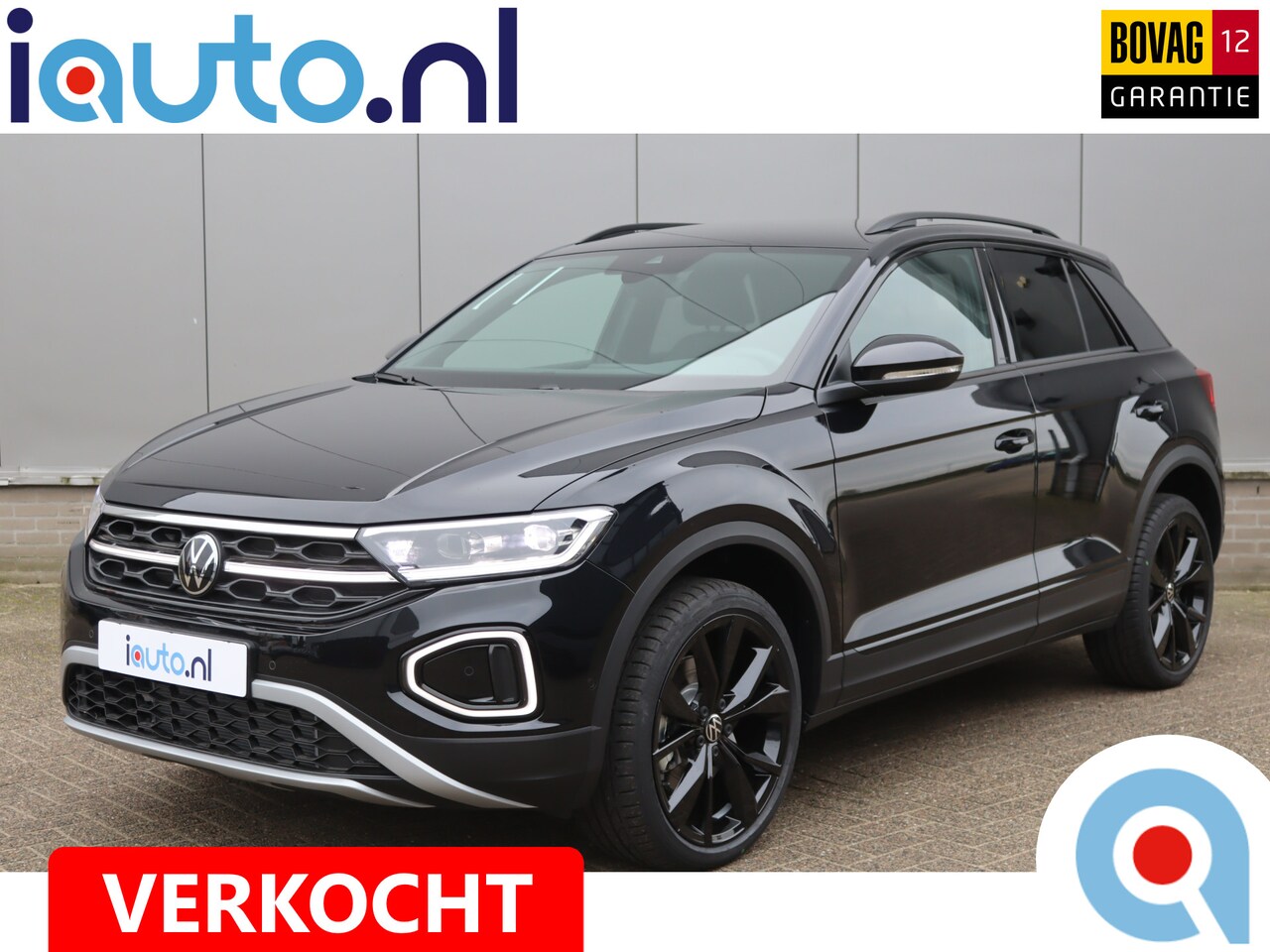 Volkswagen T-Roc - 1.5 TSI DSG Black Style IQ.Light/Leder/Navi/Keyless/Camera/19" Misano/Dab+ - AutoWereld.nl