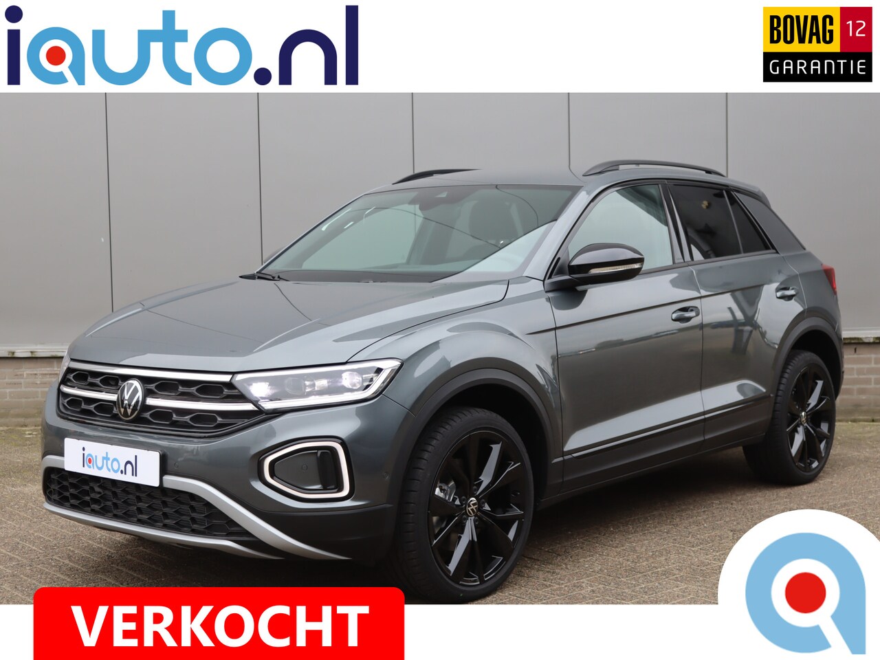 Volkswagen T-Roc - 1.5 TSI DSG Black Style IQ.Light/Leder/Navi/Keyless/Camera/19" Misano/Dab+ - AutoWereld.nl