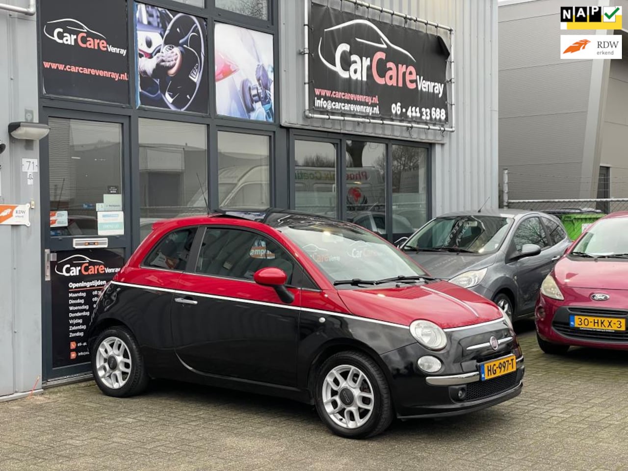 Fiat 500 - 1.2 Naked|APK12-2025|AIRCO|SCHUIFKANTELDAK|HALFLEER| - AutoWereld.nl