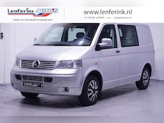 Volkswagen Transporter - 2.5 TDI 130 pk 5 Cilinder Dubbel Cabine Navi Airco, Trekhaak, Youngtimer