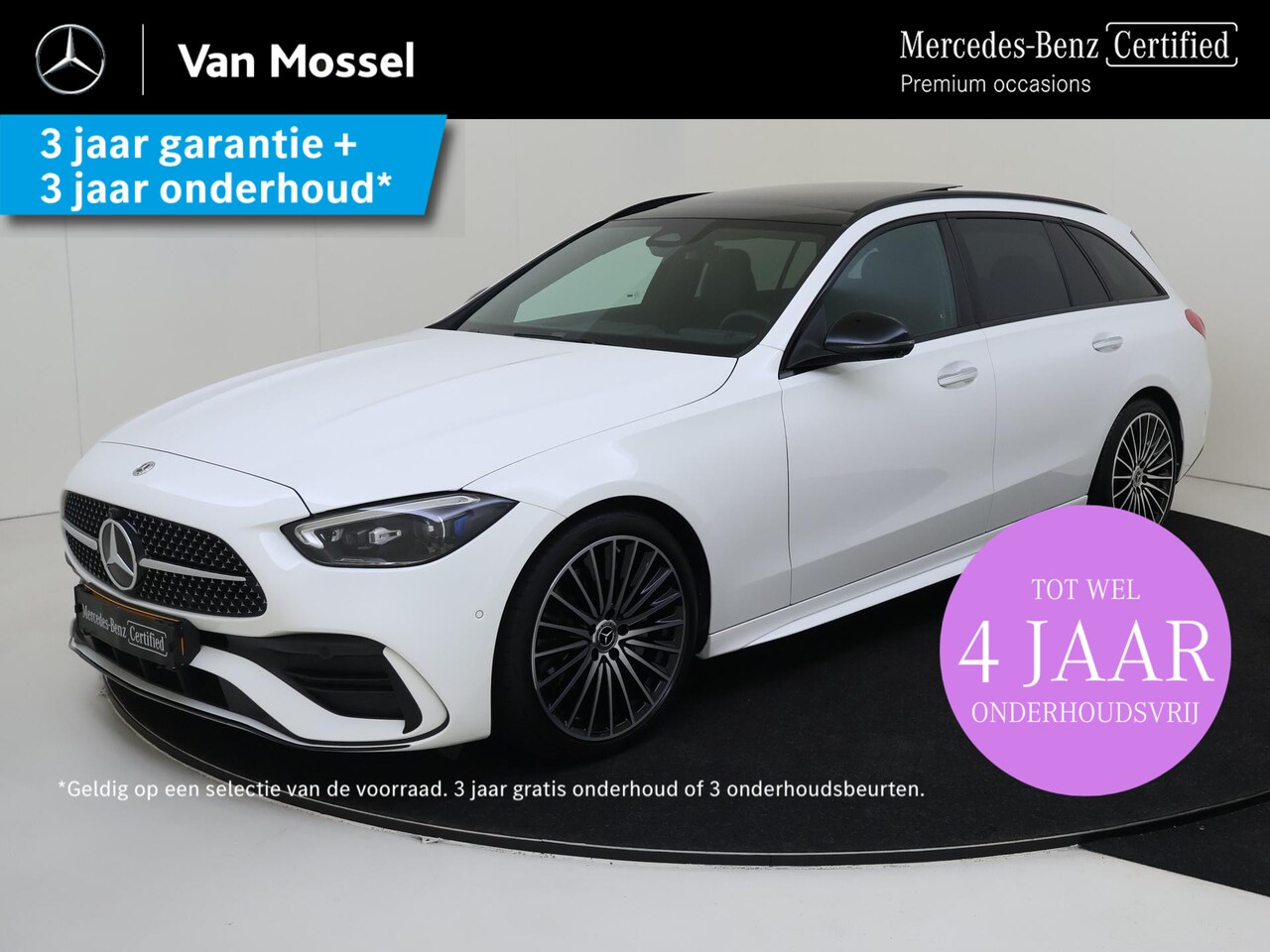 Mercedes-Benz C-klasse Estate - 180 AMG Line /Panoramadak /Night pakket /19 Inch /Head-up display - AutoWereld.nl