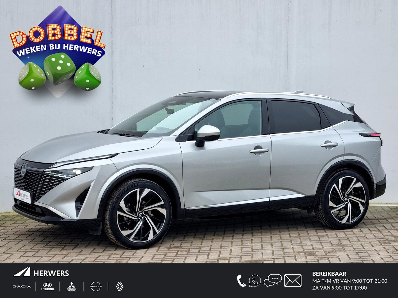 Nissan Qashqai - 1.3 MHEV Xtronic Tekna Plus Automaat / Nieuw Model J12B / 1800KG Trekgewicht / Panoramadak - AutoWereld.nl