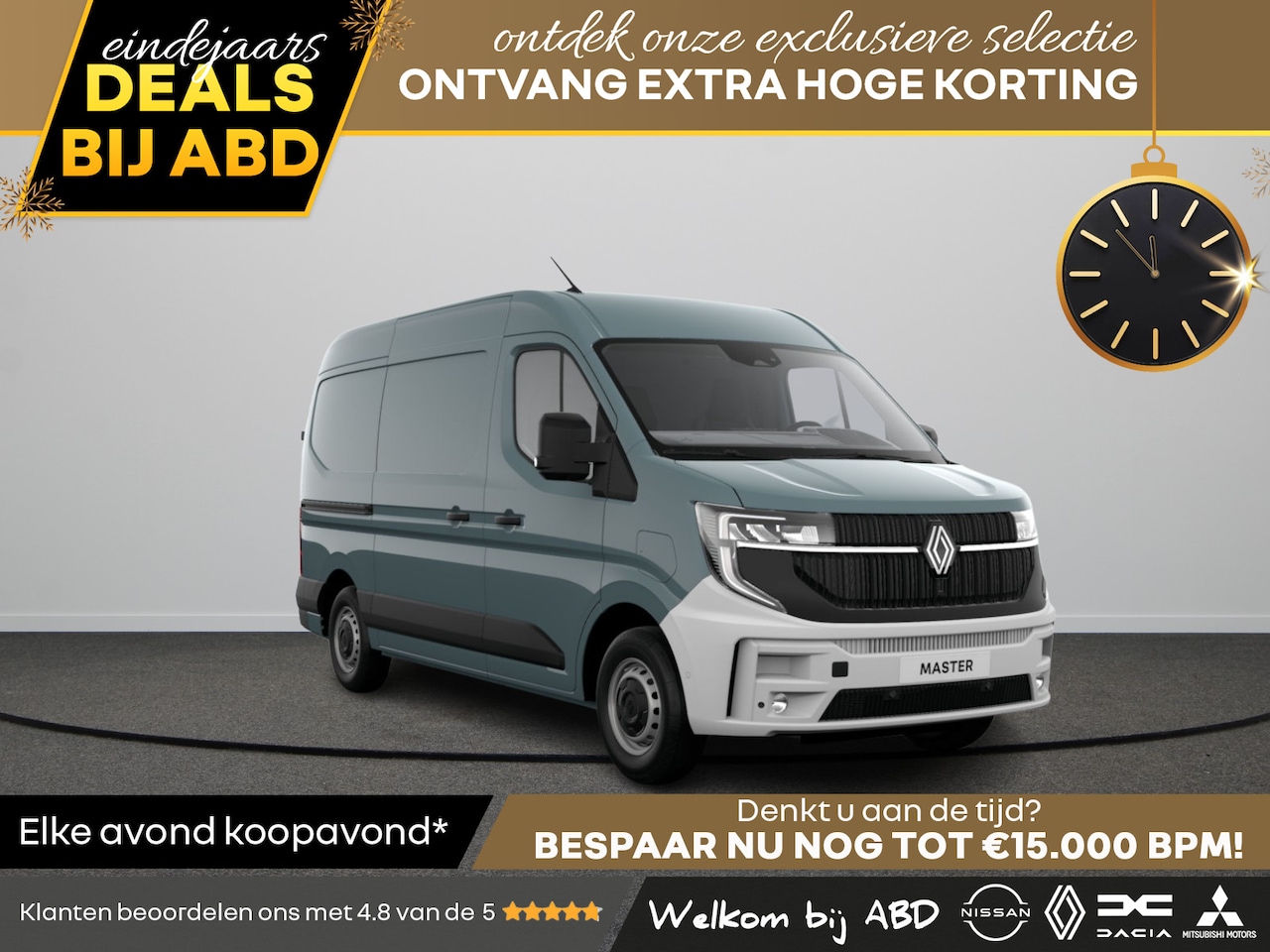 Renault Master E-Tech - Gesloten Bestel L2H2 T35 Electric 140 Long Range 1AT Advance | C-Shape LED dagrijverlichti - AutoWereld.nl