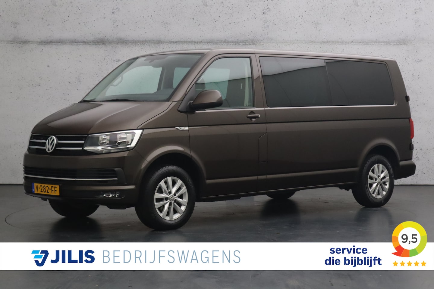 Volkswagen Transporter - 2.0 TDI DSG L2 Highline | Dubbel cabine | Cruise control | Parkeersensoren | Navigatie | T - AutoWereld.nl