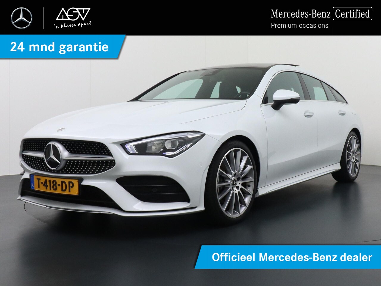 Mercedes-Benz CLA-klasse Shooting Brake - 200 AMG Line Panoramadak, 19 Inch AMG Multispaaks - AutoWereld.nl