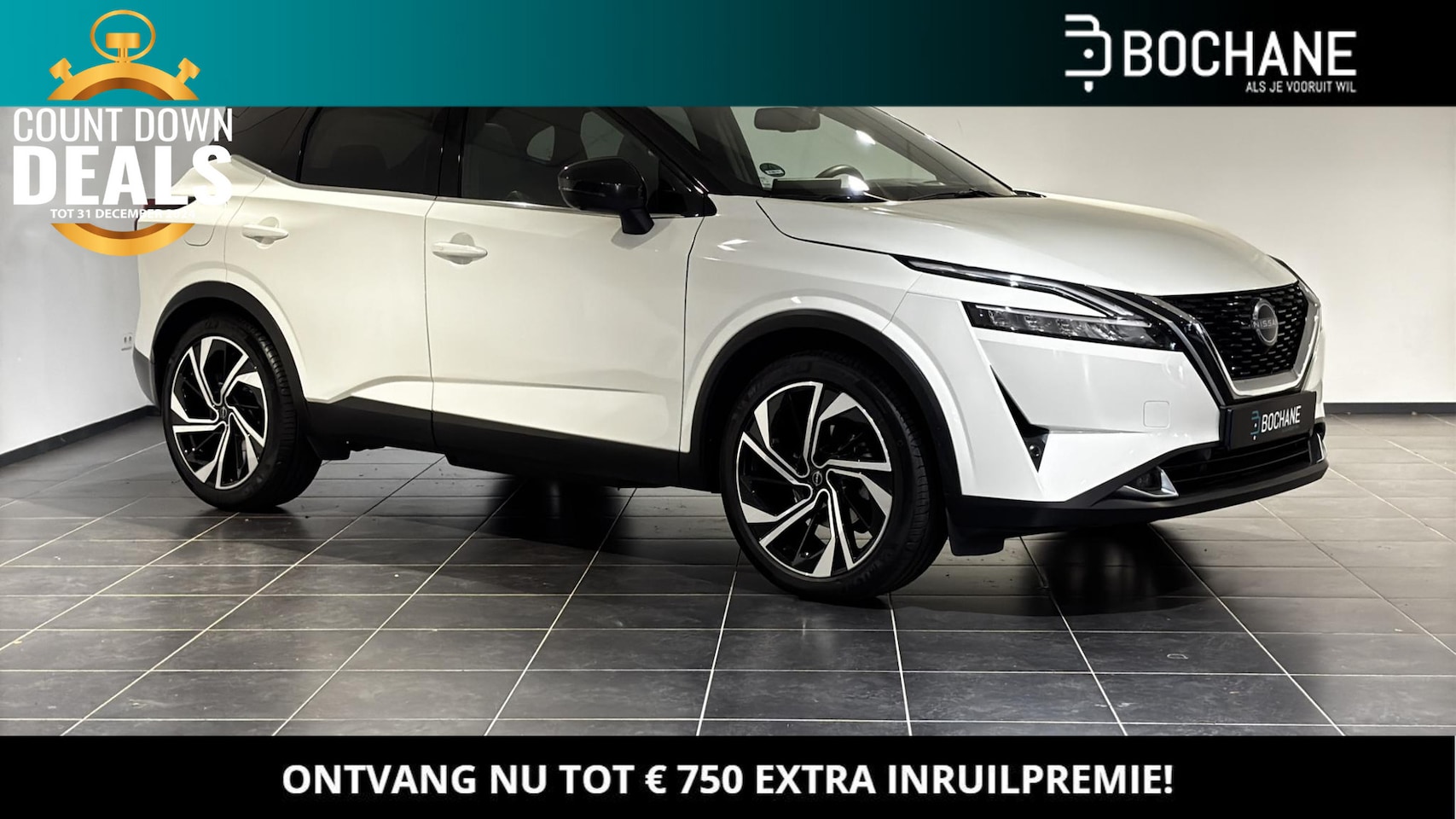 Nissan Qashqai - 1.3 MHEV 158 Xtronic Tekna Plus / Bose / Panoramadak / Lederen Bekleding / - AutoWereld.nl