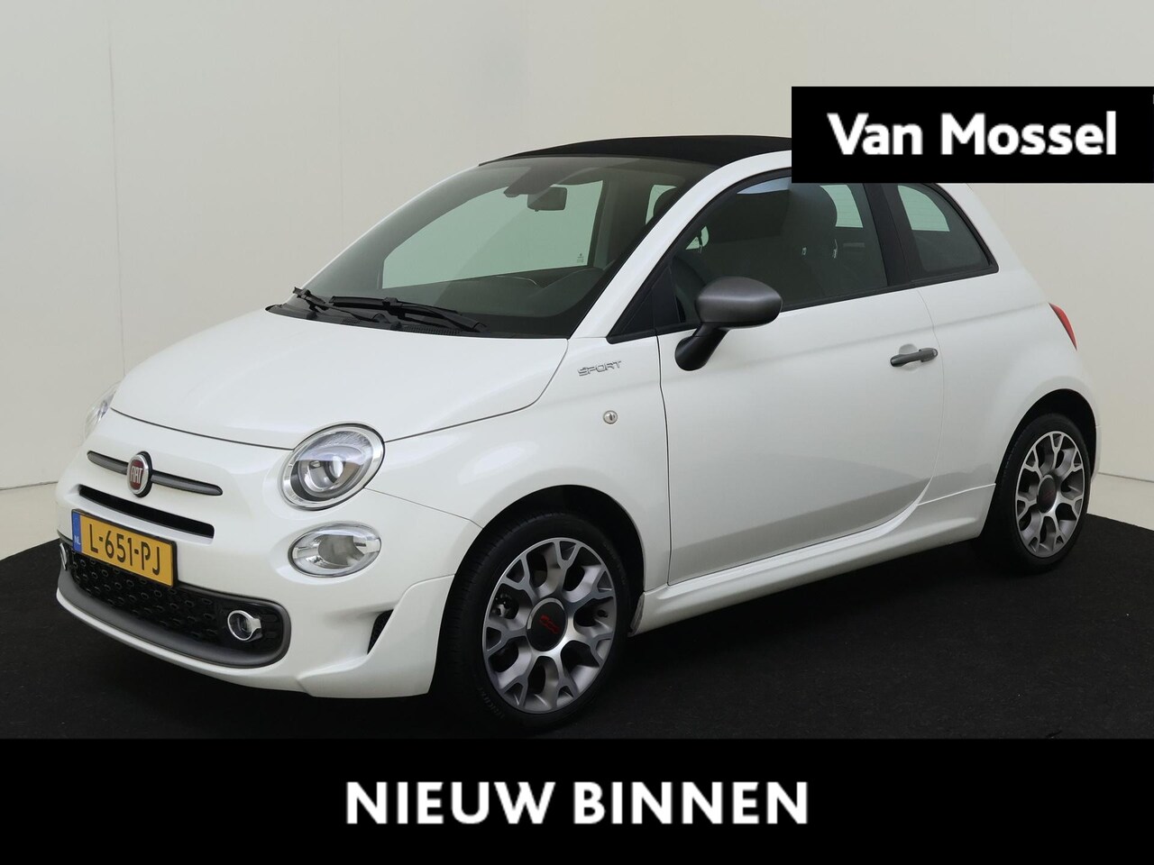 Fiat 500 C - 1.0 Hybrid Sport | Cabrio | Carplay | Climate Control | Cruise Control | Lichtmetalen velg - AutoWereld.nl