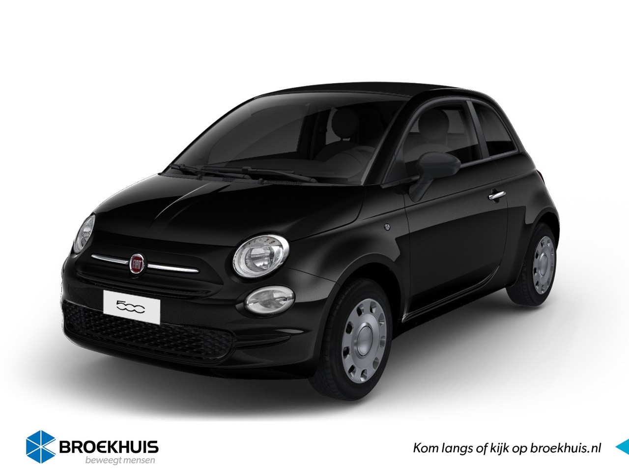 Fiat 500 C - 1.0 70 pk Hybrid | € 3.494,- Voorraad Voordeel | Nero Cinema metaallak - AutoWereld.nl