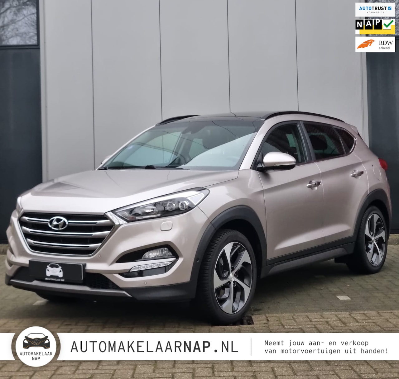 Hyundai Tucson - 1.6 T-GDi Premium 4WD Automaat /177 PK/ Nieuwe APK/ - AutoWereld.nl