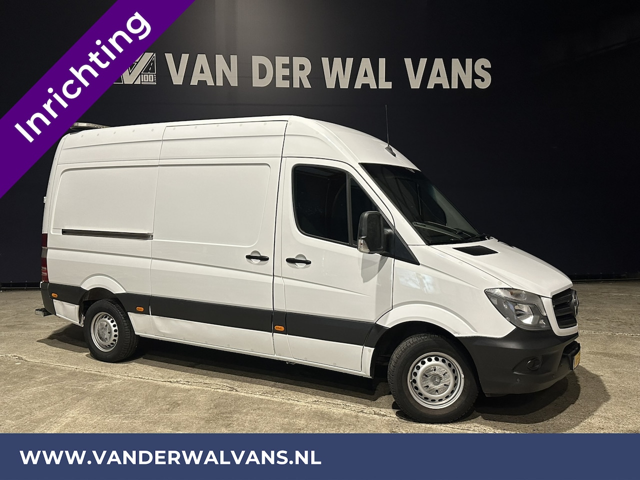 Mercedes-Benz Sprinter - 316 CDI 164pk L2H2 inrichting Euro6 Airco | 2800kg Trekhaak | Navigatie | Cruisecontrol Pa - AutoWereld.nl